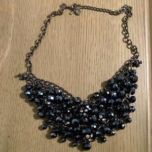 Black bead necklace